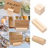 10Pcs Wooden Place Card Holder Postcard Holder for Rustic Wedding Birthday Party Table Number Name Standup Signs Base