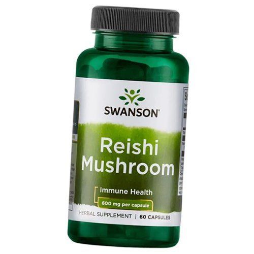 Гриб Рейши, Reishi Mushroom 600, Swanson 60капс (71280025)