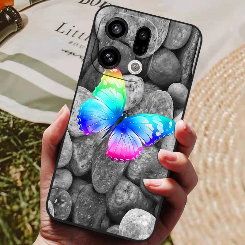 Для чехла Oppo Find X9 Pro Новый Модный Милый Мультяшный Роскошный Мягкий Силиконовый Чехол Для Oppo Find X 9 X9Pro 5G противоударный Funda Coque