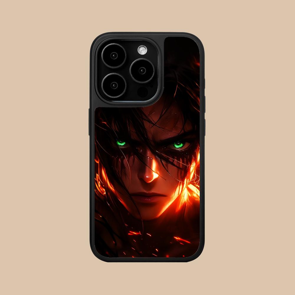 Чехол для мобильного телефона AOT Эрен Йегер Матовая поверхность для iPhone 17 16 15 14 13 12 11 Air Pro Max Plus Цветной чехол