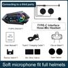 Y12 Pro Motorcycle Helmet Intercom Bluetooth 5.4 Headset Waterproof 500m Intercomunicador Speaker Wireless Handsfree Interphone