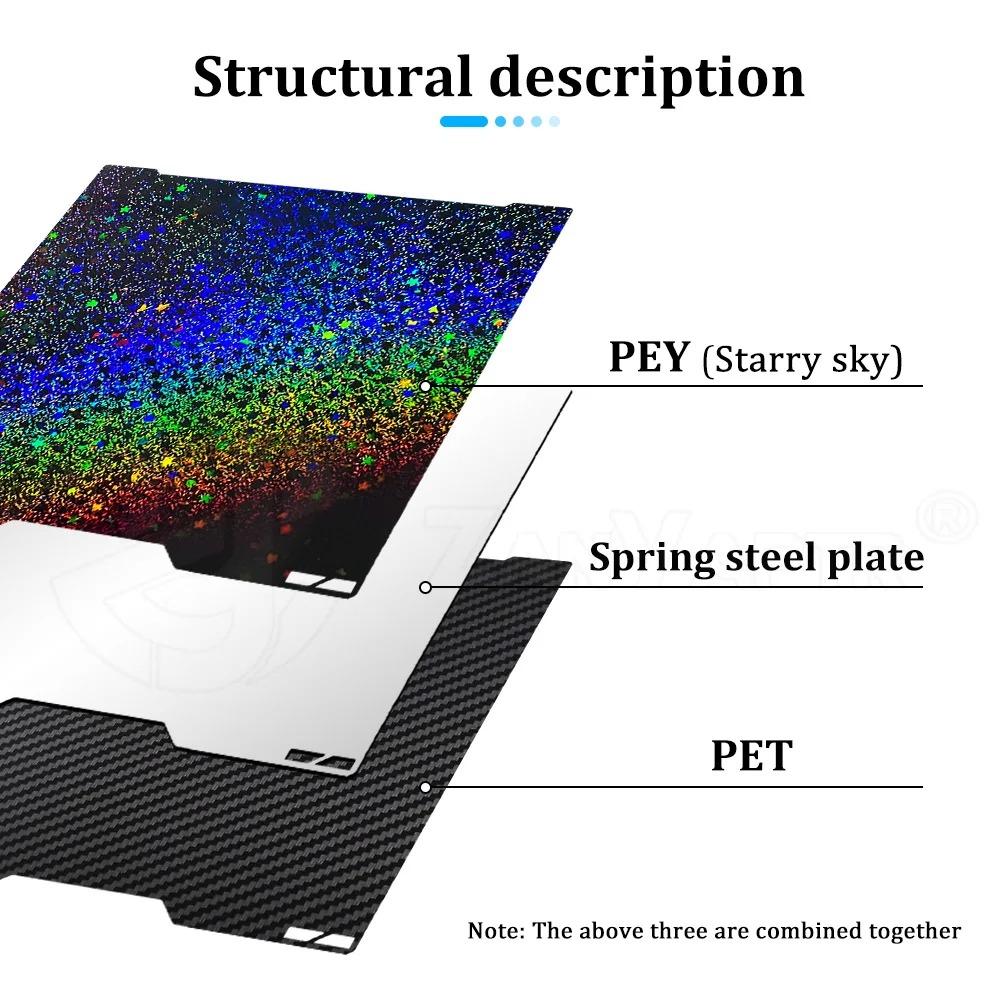 Bambu Lab H2C A2L 335*325mm Build Plate Dual Surface Smooth Textured Printing Bed Plate 3D Printer Replacement Accessories