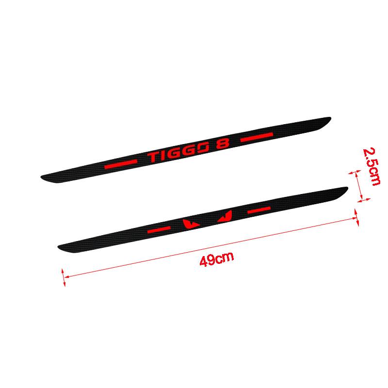 Chery Tiggo 8 Pro Автомобильные наклейки Аксессуары Задний фонарь Тормозной защитный чехол из углеродного волокна