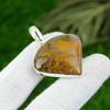 Natural Ocean Jasper Gemstone Pendant 925 Sterling Silver Jewelry For Women