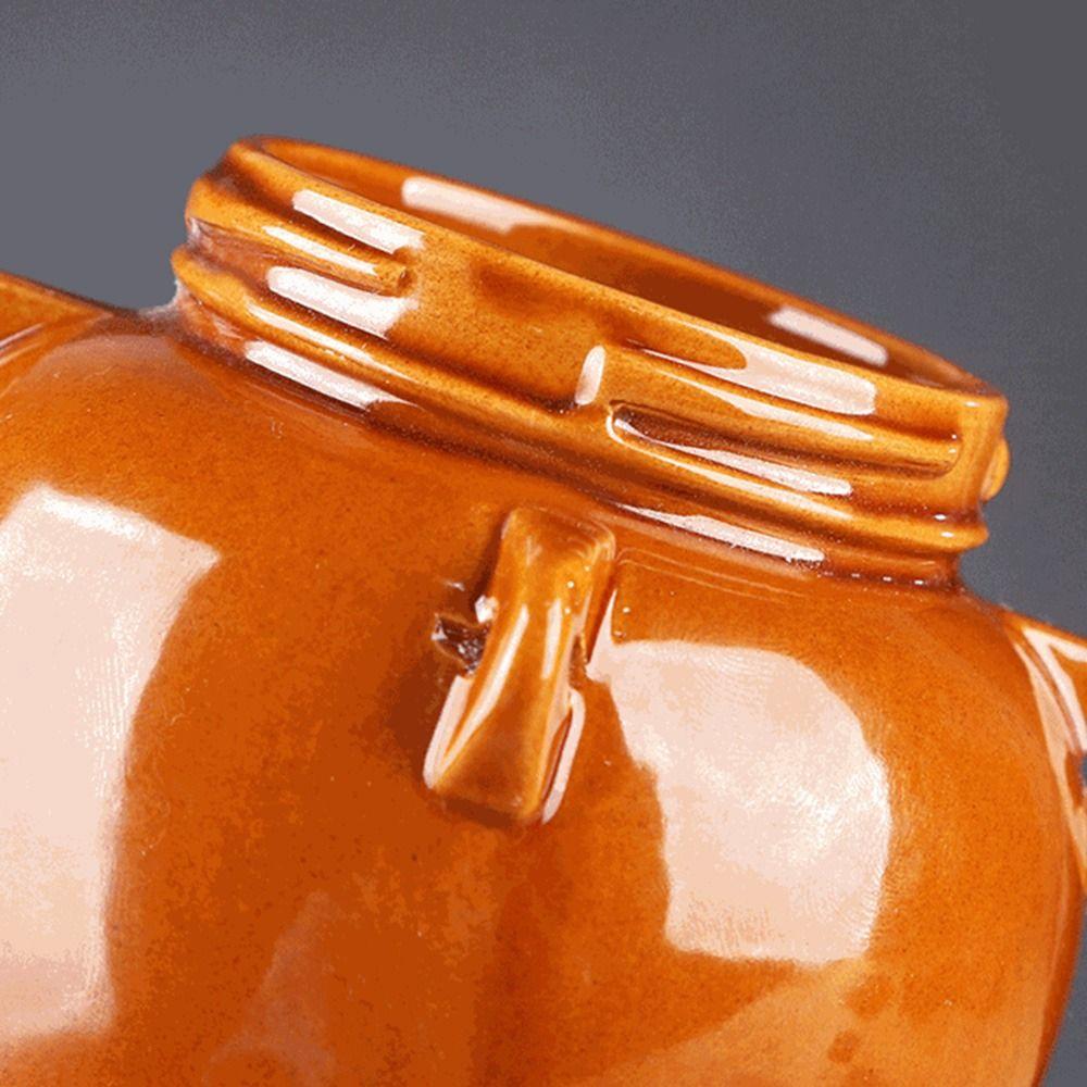 Ceramic /Mason Lid Ceramic Pickle Jar Sealed Pickels Making Containers Sauerkraut Crock Home