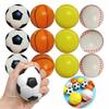 12Pcs Soft Foam Stress Balls Sports Sponge Toys for Kids Outdoor Decompression Release Educational Fun Toy Balls for Children