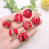 Creative Cartoon Ladybug Brooch - Versatile Beetle Pin for Fashionable Shirt Accessories