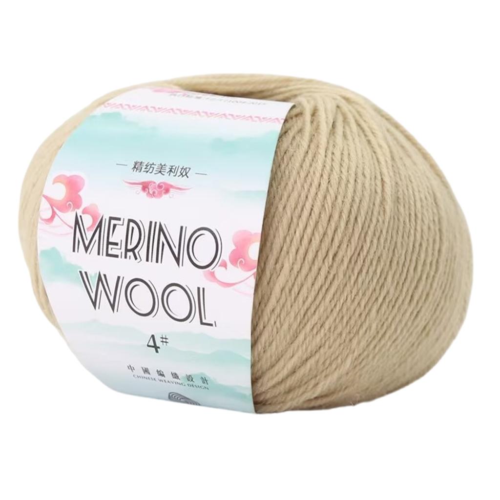 Пряжа из мериносовой шерсти 1,76 унции 134 ярда/моток Мягкая шерстяная пряжа Пряжа для ручного вязания Нить для вязания спицами Вязания крючком Ковров Свитера Шарфа