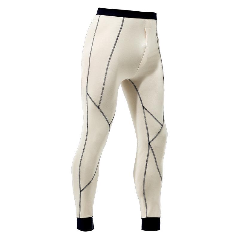 Мужские облегающие брюки из хлопка и шерсти — теплые и легкие брюки для осенне-зимних тенденций