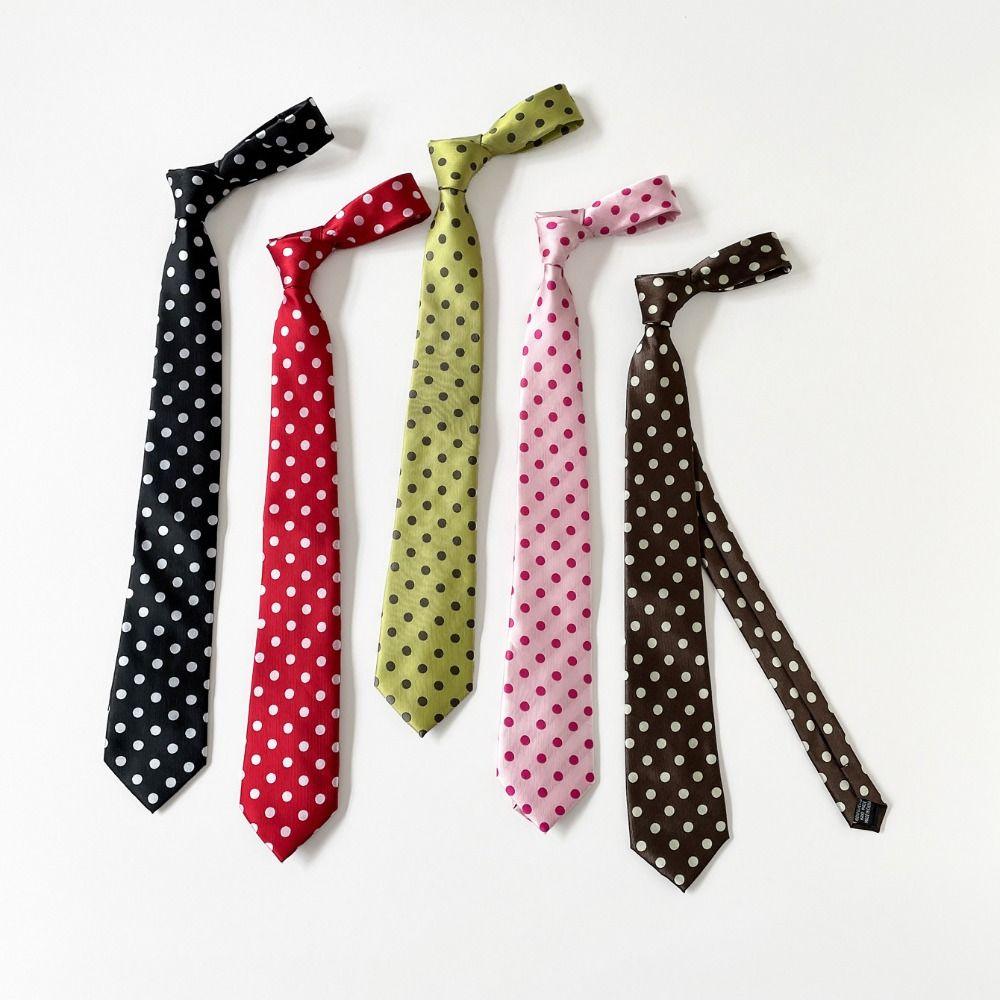 Wave Point Polka Dot Tie Korean Shirt Tie Decoration Fashion JK Uniform Necktie Women