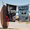 Полотенце для ванны группы My Chemical Romance, микрофибра, мягкое, хорошо впитывающее, дышащее, для девочек, детей, декоративное, мультяшное, пляжное полотенце