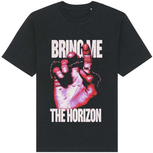 Хлопковая футболка унисекс с принтом «Потерянная спина» для взрослых «Bring Me The Horizon»