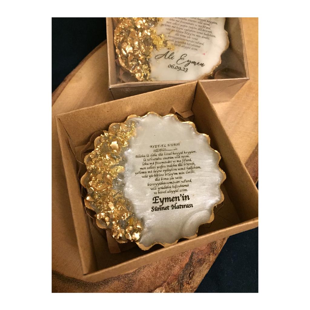 Молитвенный магнит Айетель Крси, подарок на обрезание, Мавлид, новорожденный, помолвка, обещание, свадебный подарок (10 кусочков)