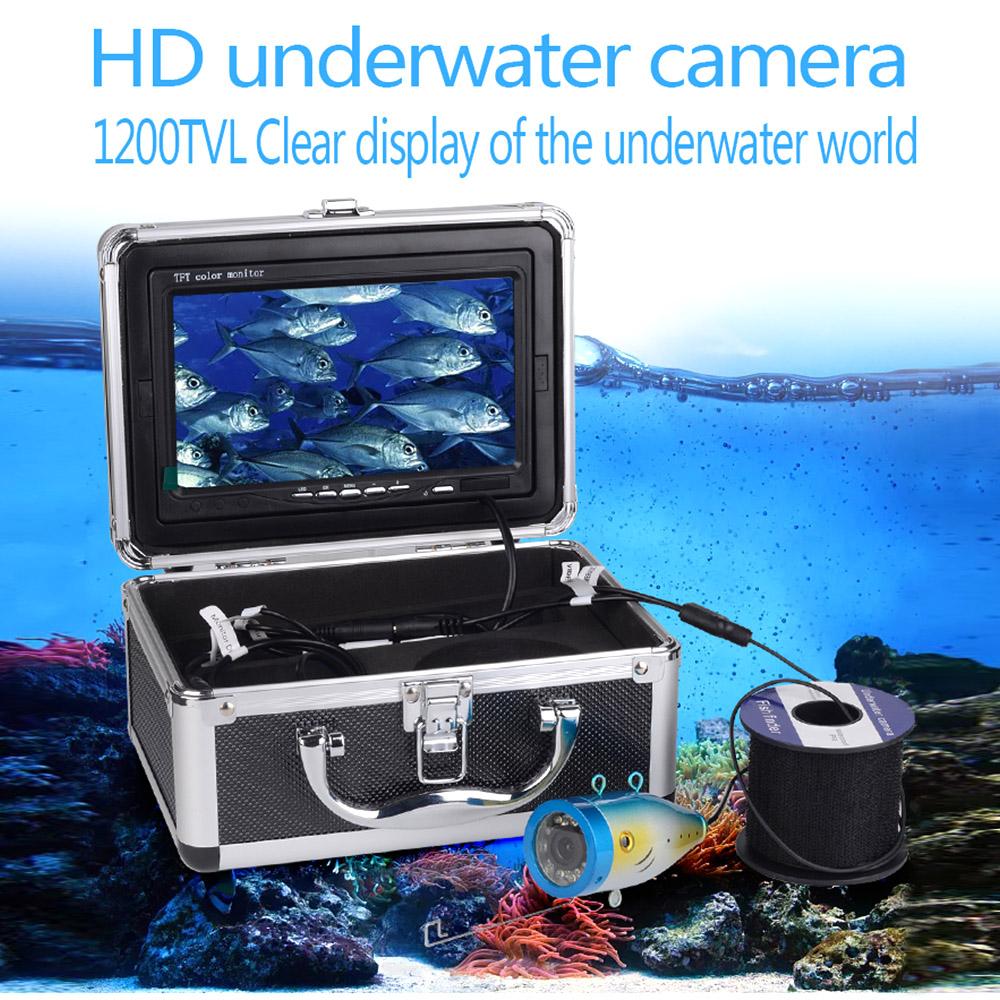 Underwater Fishing Camera Fishing Camera with 7'' Color LCD Monitor IP68 Waterproof Underwater Viewing System for Lake and Sea Fishing