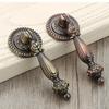 2pcs Vintage Single Hole Zinc Alloy Cabinet Door Handle, Drawer, Clothing Cabinet Handle