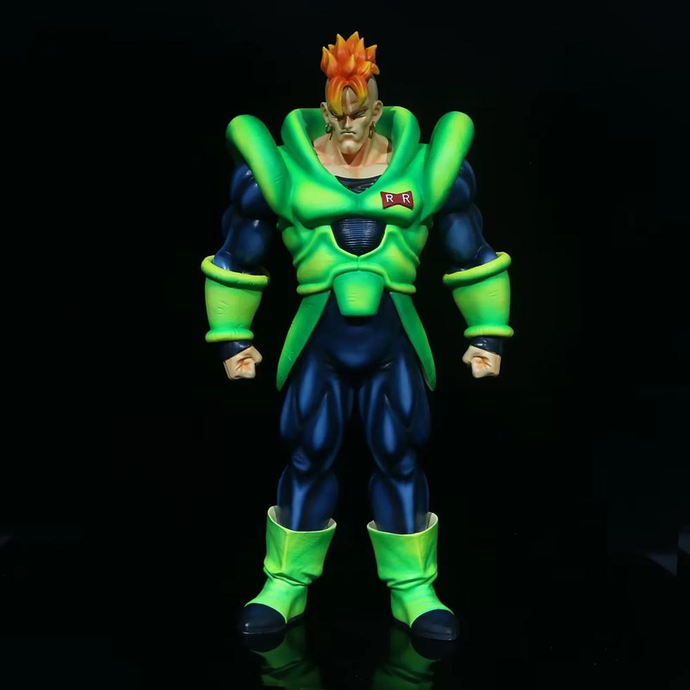 41см Dragon Ball АНДРОИД 16 ПВХ Фигурка Аниме АНДРОИД №16 Фигурка GK Статуэтка Модель Игрушки Коллекция Кукла Детский Подарок