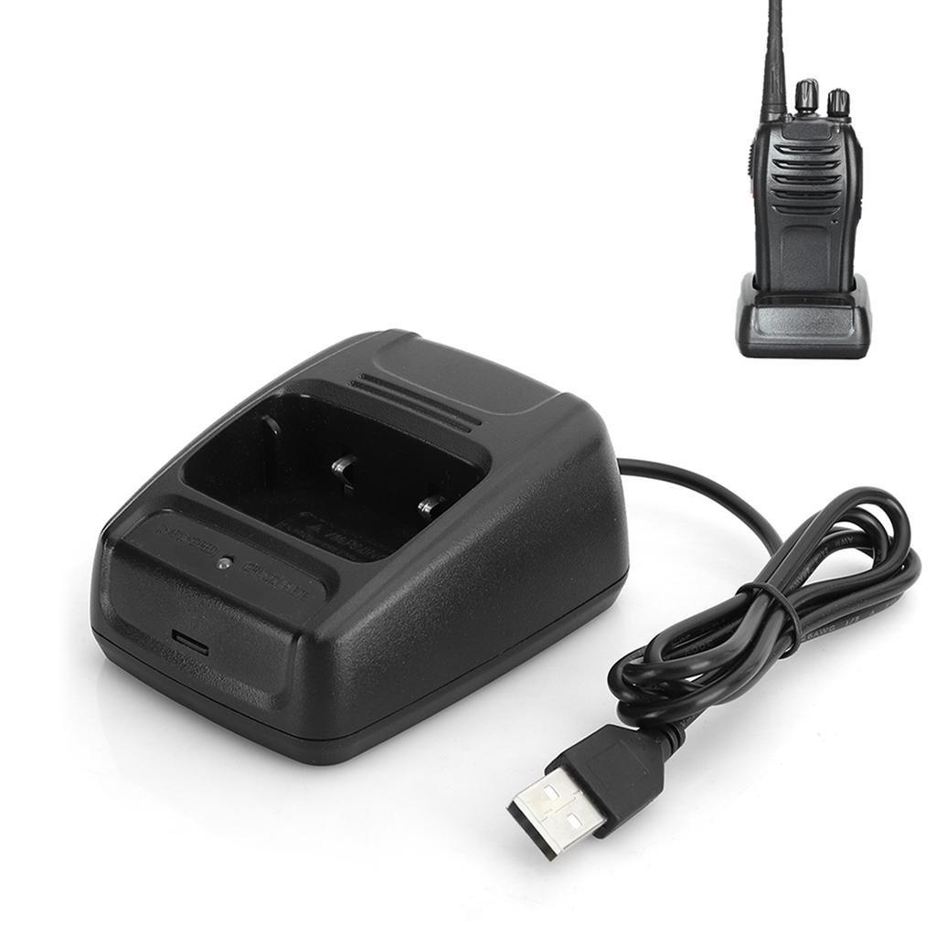 2 шт. Радиостанция-рация для Baofeng BF666S BF777S BF888S USB-зарядное устройство Зарядное устройство для аккумулятора с индикатором зарядки