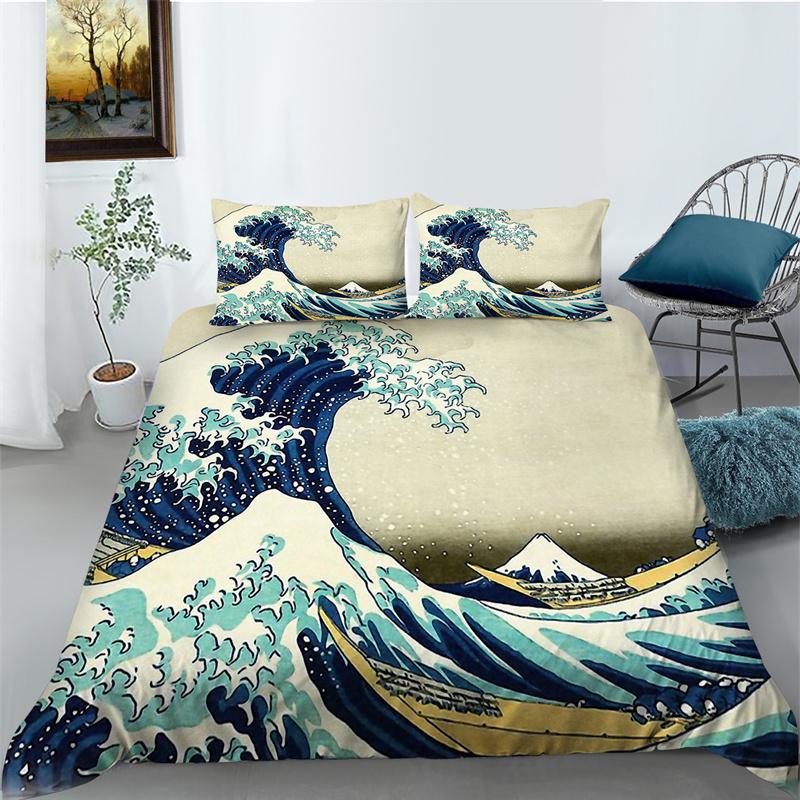 Bohemian Duvet Cover Suit Cartton Quilt Cover Polyester King Size Bedding Fashion Home Textiles Bedding Sets
