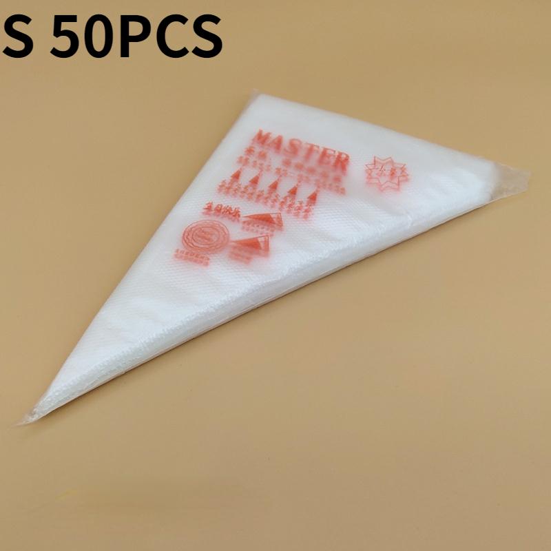 50/100PCS Disposable Pastry Bag Piping Bag Fondant Cream Squeeze Cream Bag Cake Decorating Nozzle Bakery Bakeware Kitchen Tools
