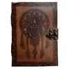 Leather Journal Notebook Travel Writing Diary Owl Mandala or Vintage Sketch Book Cotton Paper for Men & Women (7x5 Inch)