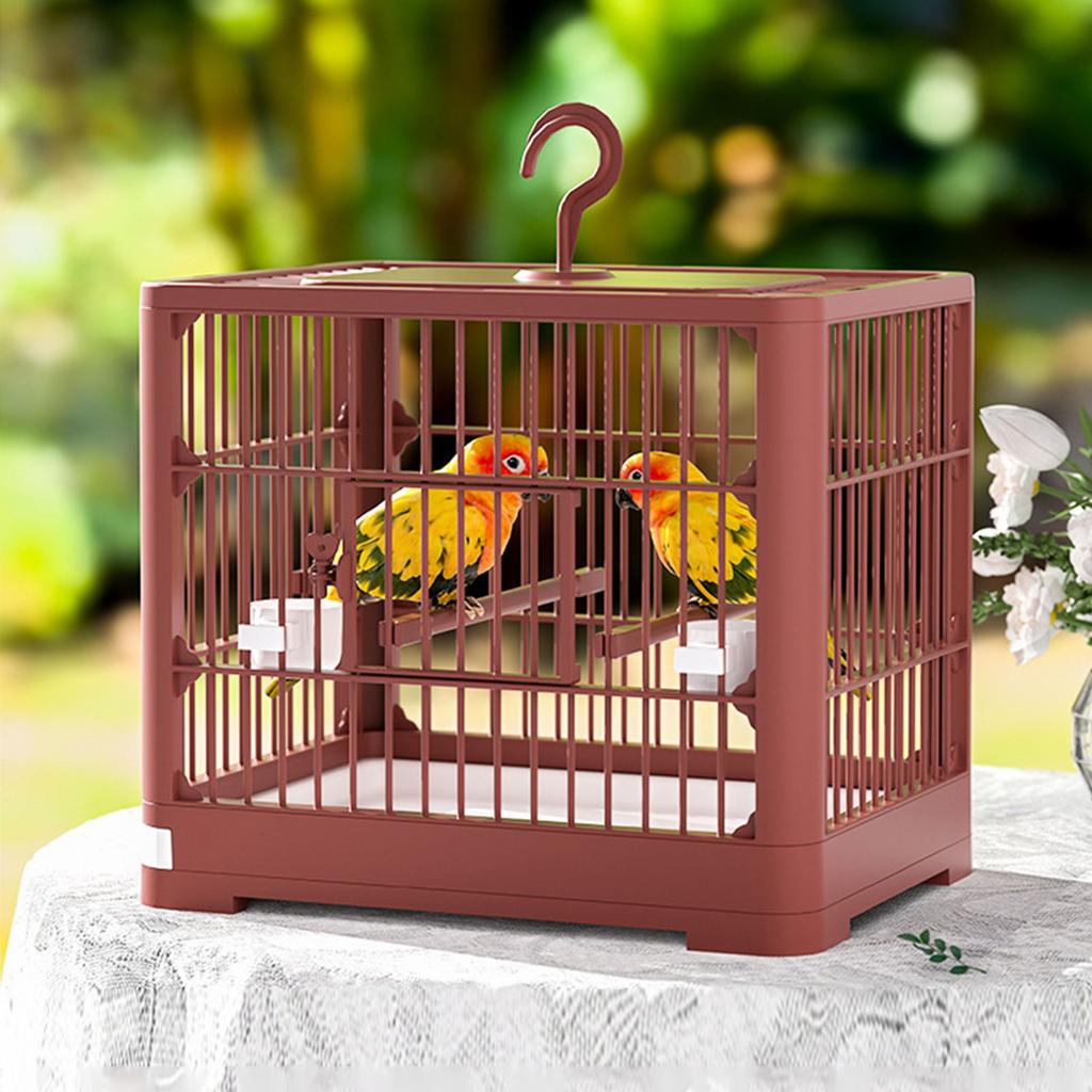 Вентилируемая вилла клетка для птиц для использования в помещении и на улице Большая клетка для птиц с жердочкой-кормушкой для волнистых попугайчиков, канареек