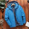 Winter Inner Fleece Waterproof Jacket Men Outdoor Windbreaker Hiking Camping Skiing Rain Jacket Thick Thermal Coat