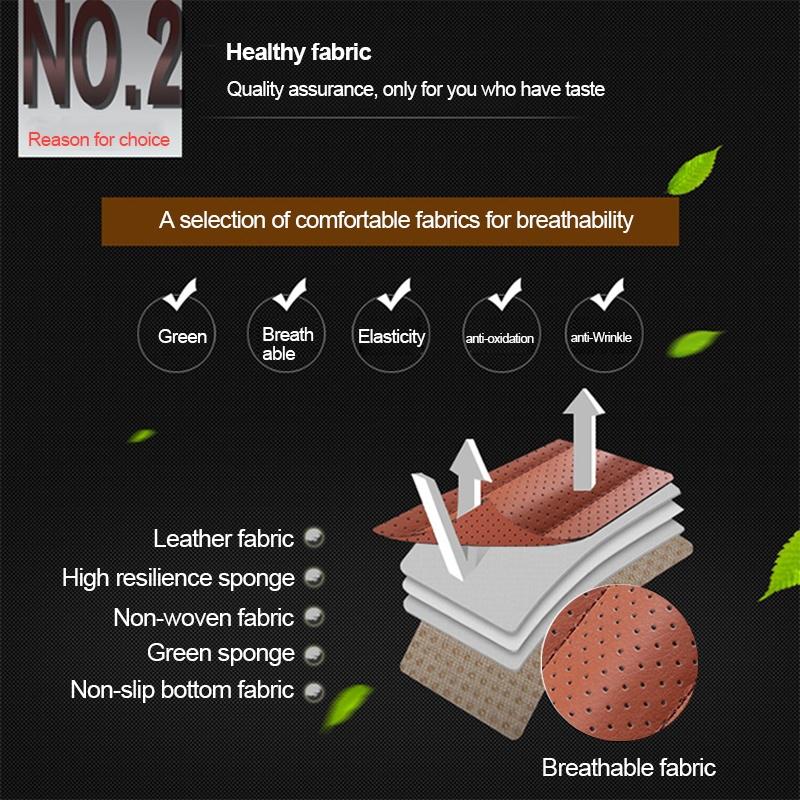 Universal 5D Car PU Leather Front Seat Rear Seat Seat Cover Pad Breathable Seat Pad Cushion