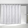 Eyelet Curtain for Bay Window 280x250 Cm LIANE White, by Soleil D'ocre