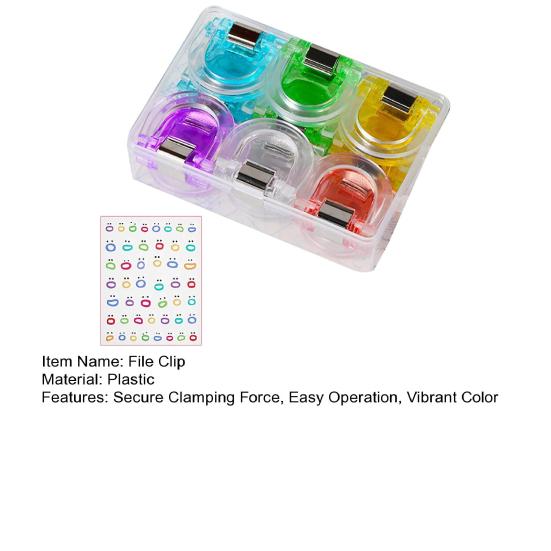 12 шт. Маленькие прозрачные клипсы Видимые Офисные клипсы для файлов Стабильная сила зажима Супер удобные зажимы для документов