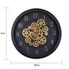 Industrial Retro Gear Wall Clock Old Craft Rotating Running Gear Clock Living Room Bedroom Wall Decoration Clock