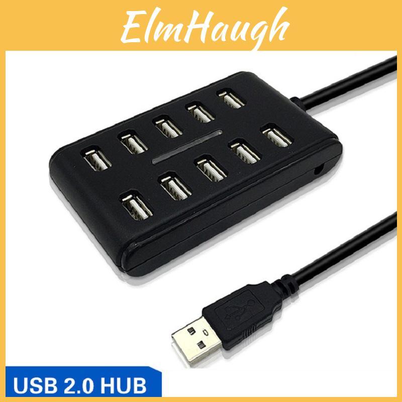 Исключительный 10-портовый высокоскоростной удлинительный кабель USB 2.0 с двухрядным концентратором-адаптером для ноутбука и ПК