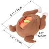Игрушка для собаки и кошки, кормушка для дрессировки, индейка, плюшевая, товары для домашних животных, интерактивная головоломка-кормушка для собак, жевательные игрушки для собак с пищалкой, игрушки-прятки с едой