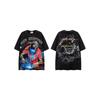 Unisex Streetwear Oversized Cotton Tee Hip Hop Print T-Shirt Loose Fit Casual