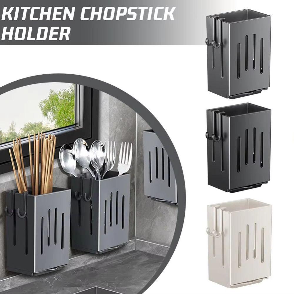 Draining Chopstick Holder Traceless Kitchen Utensil Storage Box Durable Tableware Organizer