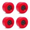 Double Row High-Elastic Shock Absorbing PU Four-Wheel Roller Skate Wheels - Non-Flashing, Universal Accessory