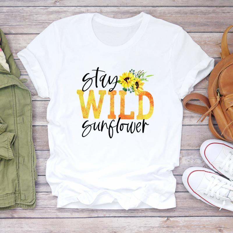 (Азиатский размер)Женская футболка с принтом в стиле акварели, тренд 90-х годов, милая женская футболка, модная футболка, одежда, повседневная футболка с коротким рукавом и графикой