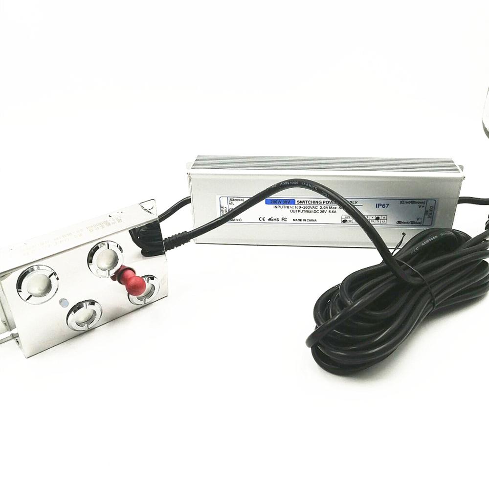 Ультразвуковой увлажнитель воздуха DC48V 4 Head с водонепроницаемым источником питания 220 В, 2 кг/ч, распылитель тумана, промышленный туманообразователь EU/AU/UK/US