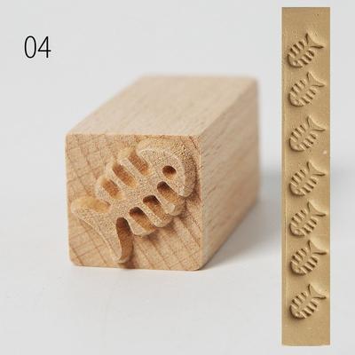 Деревянная керамическая мультяшная твердая древесина, креативная глинистая форма, печать, печать на лунном торте, текстурная печать