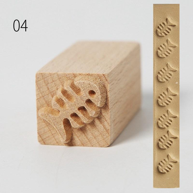 Деревянная мультяшная глиняная форма для печати, креативная печать для лунного торта, печать из твердой древесины, керамическая текстура