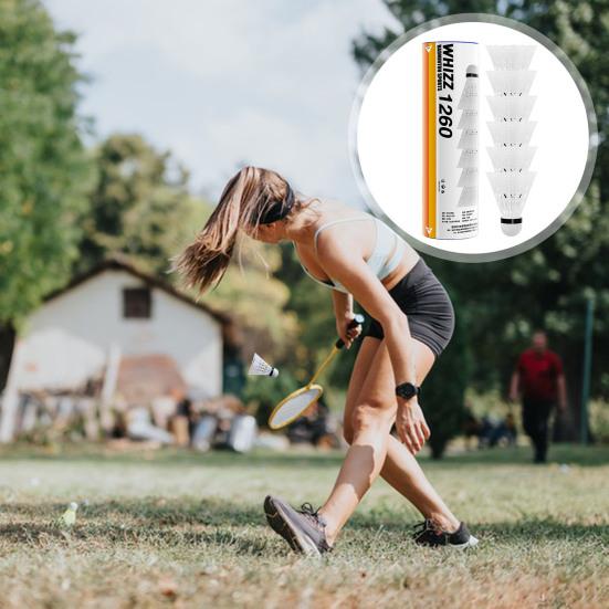 6 шт. в упаковке нейлоновых воланов для бадминтона, воланы из нейлона, мячи для бадминтона для тренировок в помещении и на открытом воздухе