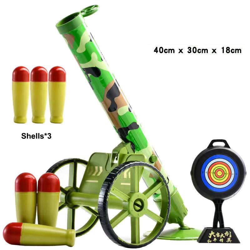 Детский игрушечный миномет с колесами, имитация автоматической ракетной установки, итальянская пушка, детский игрушечный пистолет, подарок на день рождения