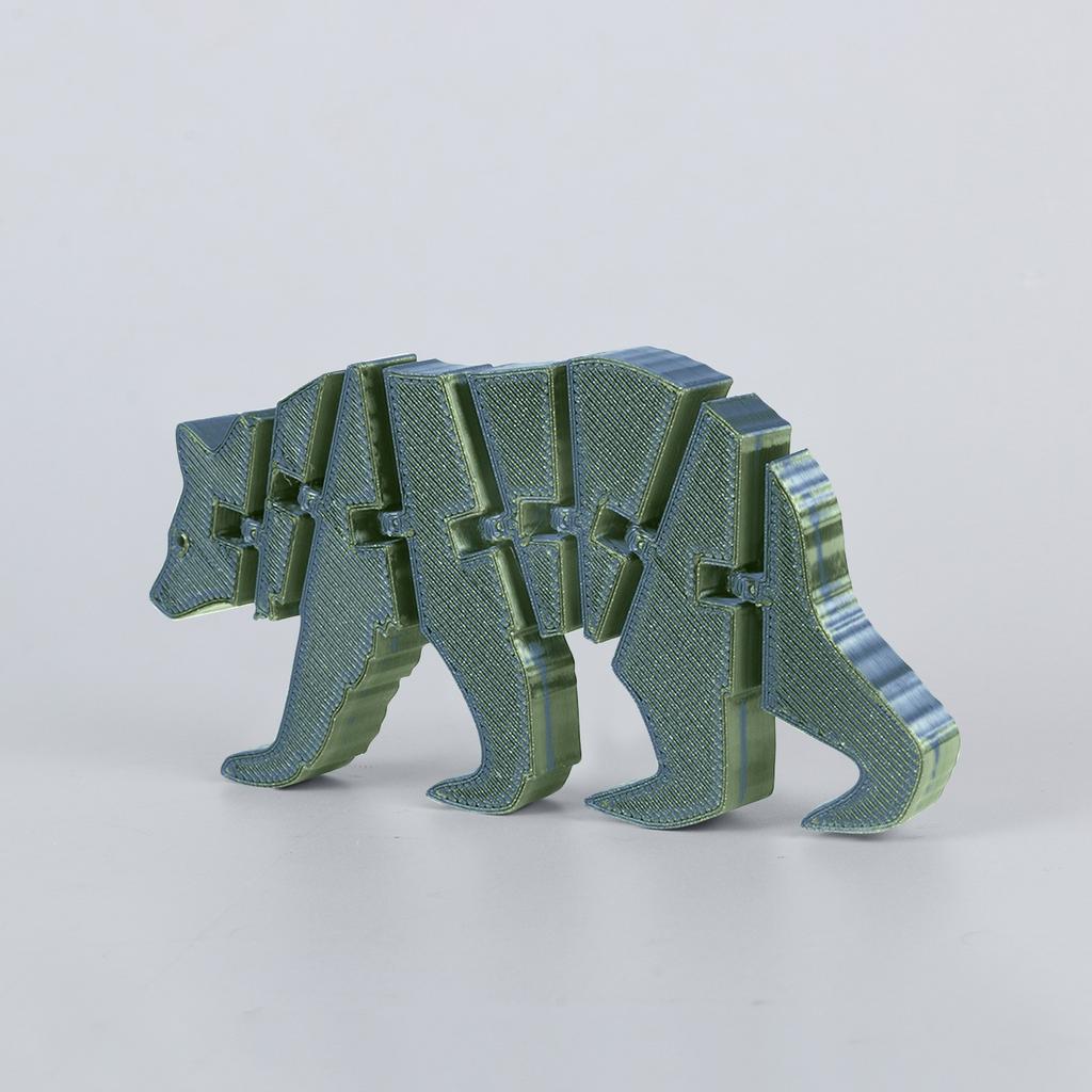 3D-печатный медведь 3D-печатный шарнирный червяк игрушка для взрослых и детей игрушка таинственный медведь