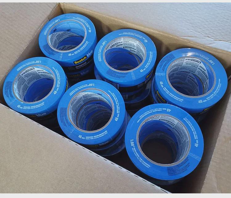 3M2090 Синяя малярная лента: Термостойкий, не оставляет следов, идеально подходит для окраски распылением и 3D-печати.