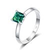 Bague Ringen 1 или 2 CT кольцо-пасьянс с муассанитом принцессы огранки для женщин, бесцветное высокое качество, 100% стерлинговое серебро S925, группа GRA