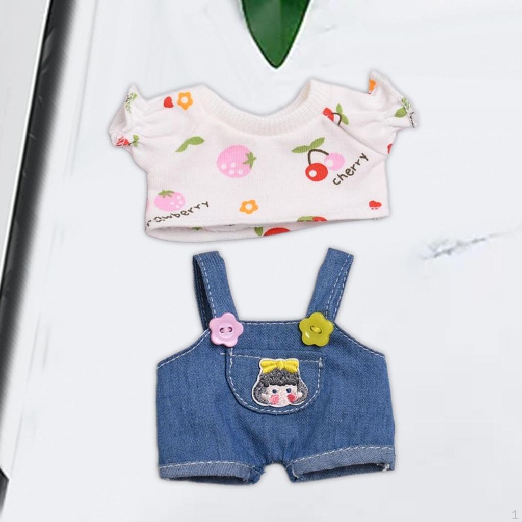 Mini 6 Inch Doll Clothes, Cute Clothes Suit, Hat, Comfortable for Girls,
