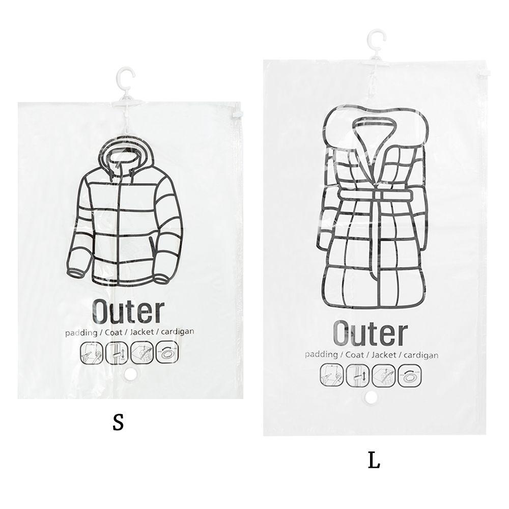 Чехлы для костюмов Вакуумный компрессионный мешок Одежда Пылезащитный чехол Сумка для хранения одежды Складная одежда