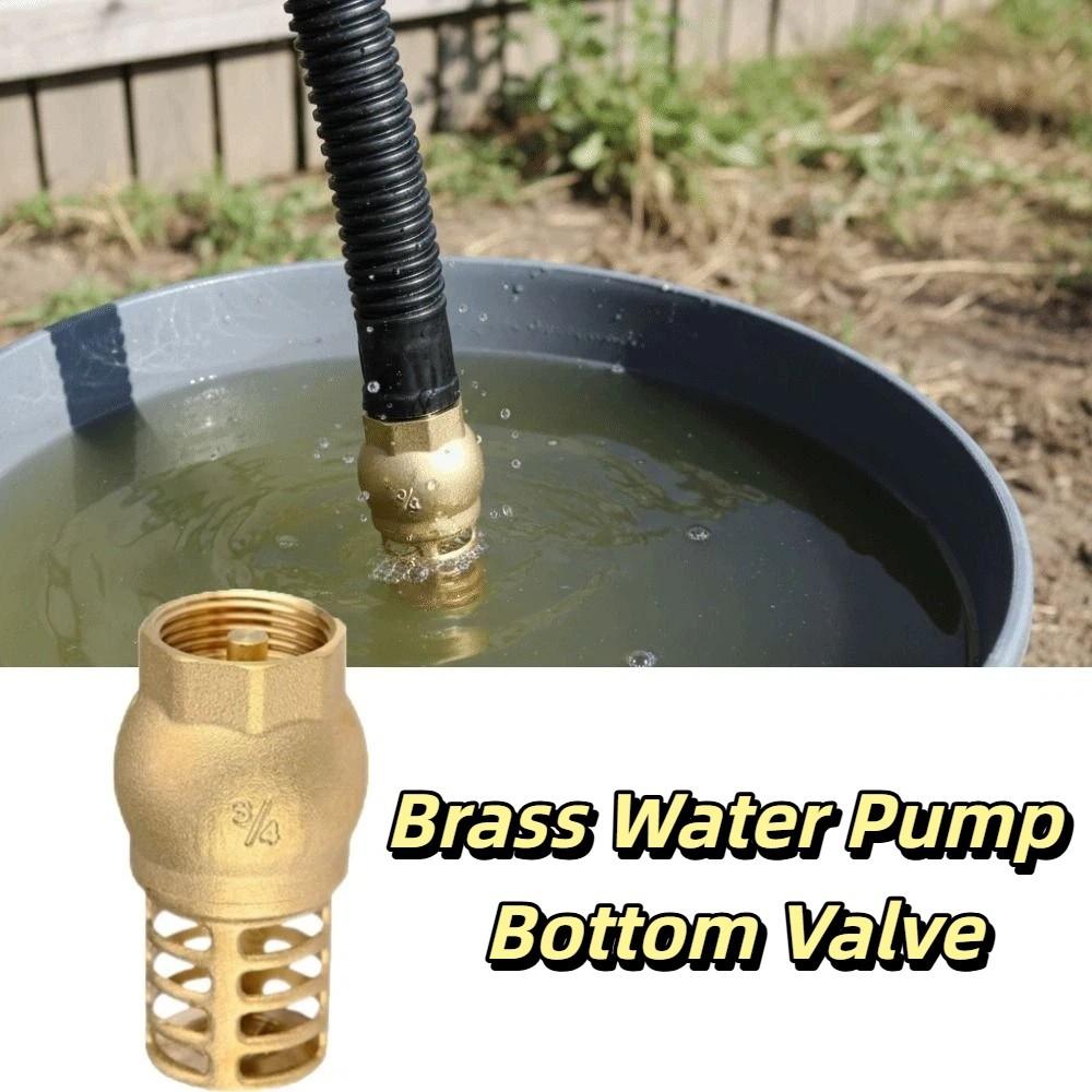 Strong Metal Bottom Valve Anti Backflow Check Valve Brass Strainer Filter Direct Supply