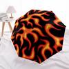 1pc Flame Pattern Fashionable Automatic Opening/Closing Folding Umbrella with 8 Bones, Windproof Portable, Daily Use117