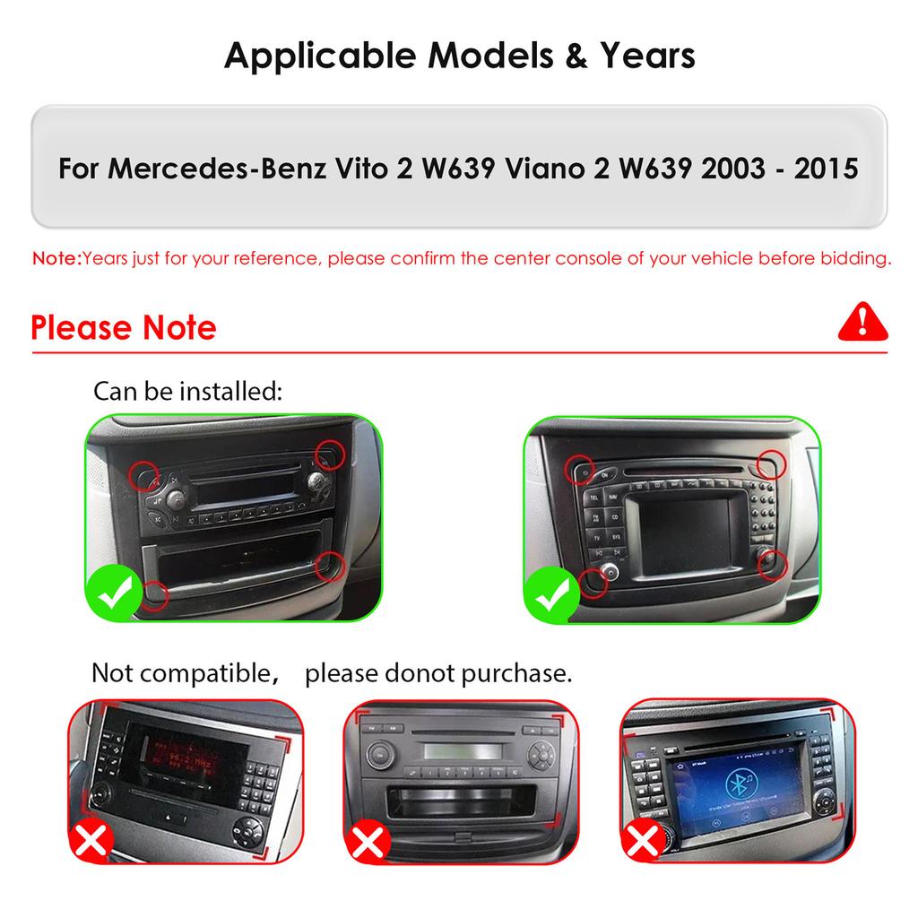 Hizpo Интеллектуальный экран Snapdragon Carplay Android для Mercedes Benz Vito 2 Viano W639 2003-2015 Видеоплеер Автомагнитола Мультимедиа GPS Автостерео