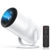 YINCODI Домашний проектор Первый и легкий проектор с Android TV и компактным 1080P Потолочный WiFi Bluetooth Автоматическая коррекция трапецеидальных искажений Масштабирование Домашний Легкий Тихий